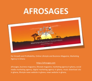 For Growth and Profitability! | AFROSAGES