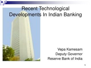 Recent Technological Developments In Indian Banking