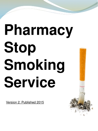 Pharmacy  Stop Smoking Service