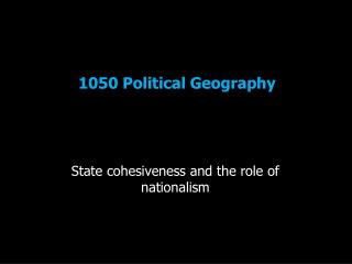 1050 Political Geography