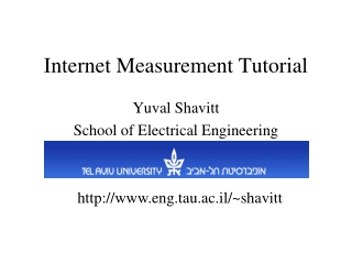 Internet Measurement Tutorial