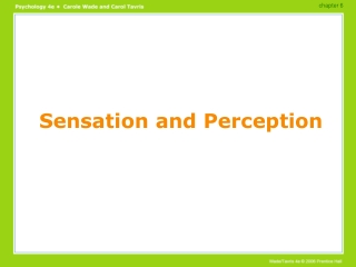 Sensation and Perception
