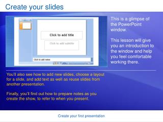 Create your slides