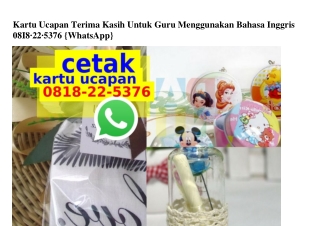 Kartu Ucapan Terima Kasih Untuk Guru Menggunakan Bahasa Inggris Ö8I8-22-5376[wa]