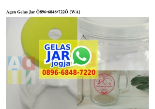 Agen Gelas Jar 0896·6848·7220[wa]