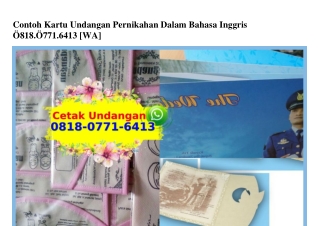 Contoh Kartu Undangan Pernikahan Dalam Bahasa Inggris 08I8-077I-64I3[wa]