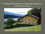 Anlegerwohnung mit einzigartigem Seeblick am Millst ttersee