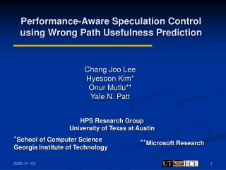 Performance-Aware Speculation Control using Wrong Path Usefulness Prediction