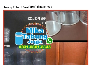 Tabung Mika Di Solo 083108012343[wa]