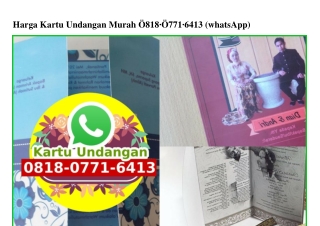 Harga Kartu Undangan Murah 0818•0771•6413[wa]