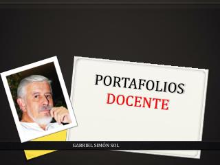 PORTAFOLIOS DOCENTE