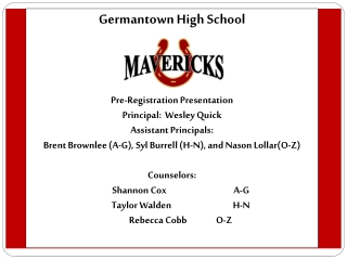 Germantown High School Student Services