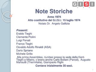 Note Storiche