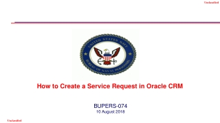 How to Create a Service Request in Oracle CRM