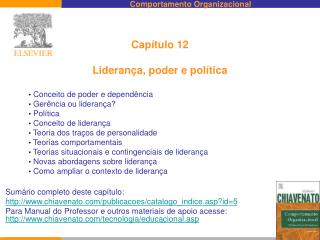 Capítulo 12 Liderança, poder e política