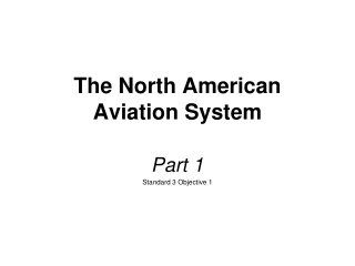 The North American Aviation System