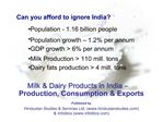 Milk Dairy Products in India Production, Consumption Exports Published by Hindustan Studies Services Ltd. hindusta