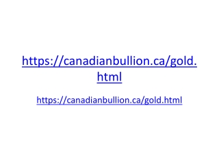 Buy Gold Online | Gold For Sale in Canada | Gold Bullion, Gold Coins, Wafers, Rounds &amp; Eagles