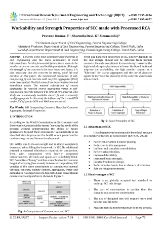 IRJET- Workability and Strength Properties of SCC Made with Processed RCA