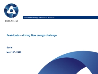 Peak-loads – driving New energy challenge