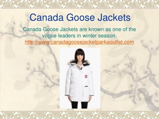 Canada Goose Jackets