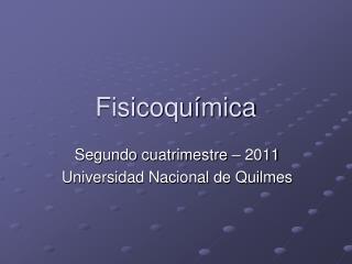 Fisicoquímica