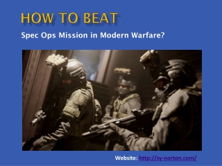 How to Beat Spec Ops Mission in Modern Warfare?