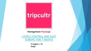 LOVELY CENTRAL AND EAST EUROPE FOR 7 NIGHTS