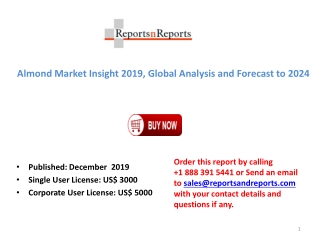 Almond Market Insight - History, Present and Future