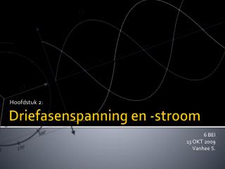 Driefasenspanning en -stroom