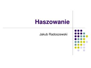 Haszowanie