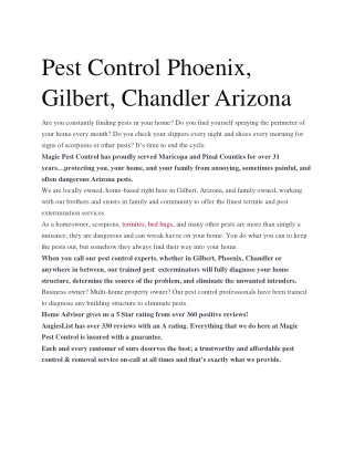 exterminator gilbert az|termite control phoenix