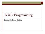 Win32 Programming