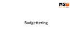 Budgettering