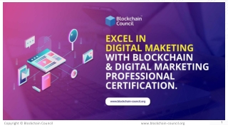 Excel in Digital Marketing with Blockchain & Digital Marketing Professional certification