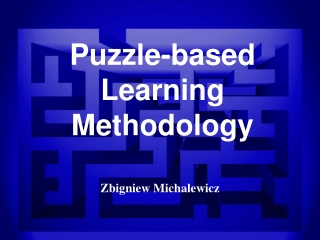 Puzzle-based  Learning Methodology