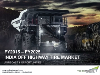 INDIA OFF HIGHWAY TIRE MARKET FORECAST & OPPORTUNITIES FY 2025