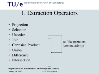 1. Extraction Operators