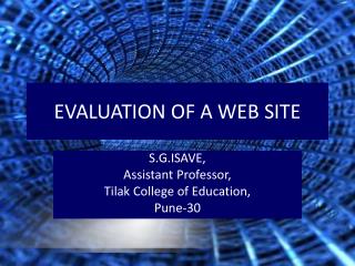 Evaluation of Web site