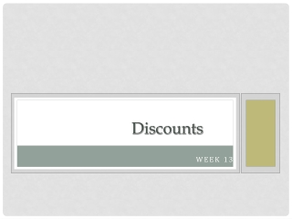 Discounts