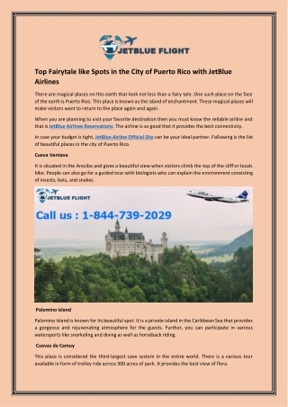 Top Fairytale like Spots in the City of Puerto Rico with JetBlue Airlines