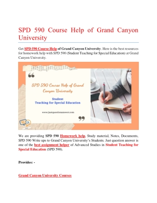 SOC 449 Course Help | Grand Canyon University
