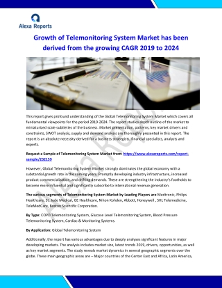 World Telemonitoring System Market Research Report 2024