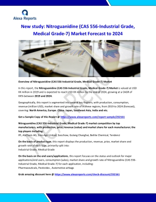 World Nitroguanidine (CAS 556-88-7) Market Research Report 2024