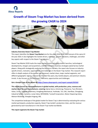 World Steam Trap Market Research Report 2024