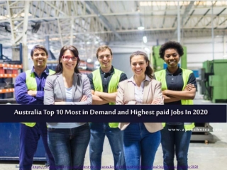 Australia Top 10 Most in Demand and Highest paid Jobs In 2020