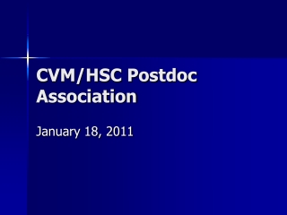 CVM/HSC Postdoc Association