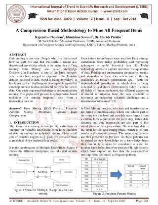 A Compression Based Methodology to Mine All Frequent Items