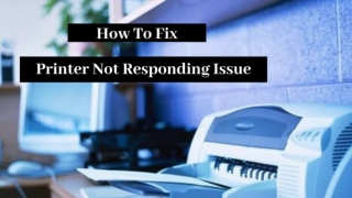 How to Fix Printer Not Responding issue