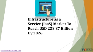 Infrastructure as a Service (IaaS) Market To Reach USD 238.87 Billion By 2026